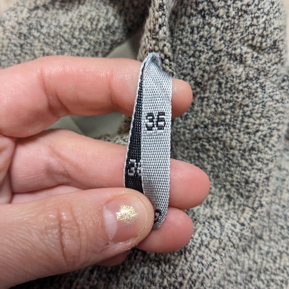 Vintage Mari Philippe Paris Beige Gray Virgin Wool Maxi Skirt - Picture 13 of 13